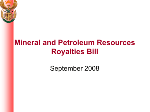 Mineral and Petroleum Resources Royalty (Administration) Bill