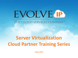 Server Virtualization – Summer Series 2015