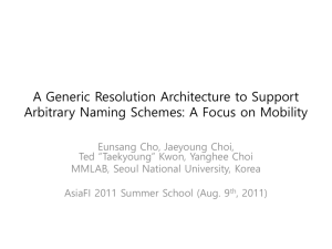 A Generic Resolution Architecture to Support Arbitrary