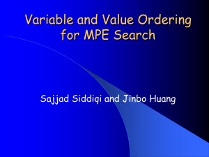 Variable and Value Ordering for MPE Search