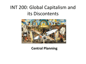 Central Planning - internationalstudies.us
