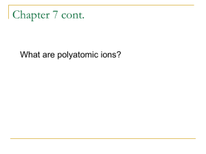 polyatomic ion