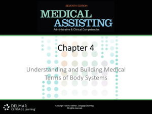 Chapter 04 Understanding and Building Medical Terms of Body