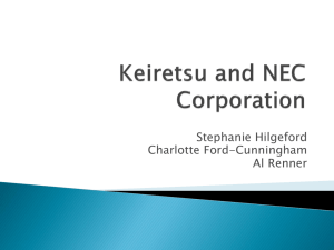 Keiretsu and NEC Corporation