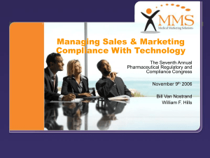 MMS Leads the Sales & Marketing Compliance Consortium