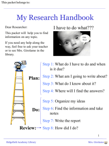 The Research Handbook