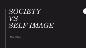 Society vs self image Marta Nieborak