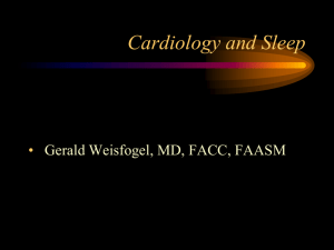 Cardiology and Sleep