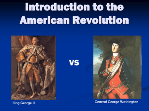 Introduction to the American Revolution - Wilson