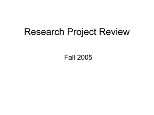 Research Project Review