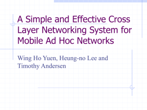 A simple and Effective Cross Layer Networking System for Mobile