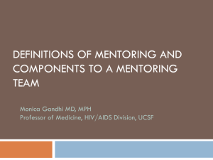 What is a Mentor? - UCSF-Gladstone Center for AIDS Research