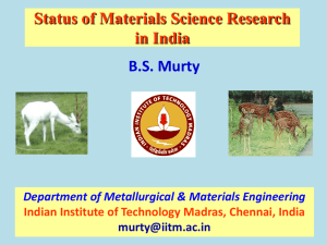 Global Research Report, Materials Science and Technology