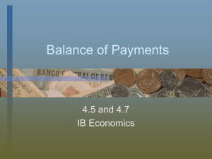 Balance of Payments