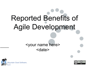 Reported Benefits of Agile Development
