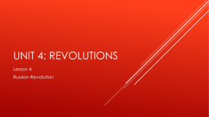 Unit 4: Revolutions