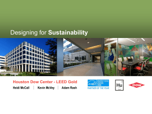 Sustainability Houston Dow Center - Industrial Energy Technology