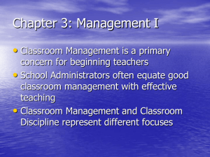 Chapter 3 Preventing Management Problems