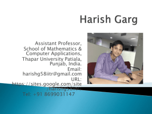 Harish Garg - OMICS International