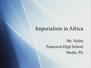 The Scramble for Africa Powerpoint