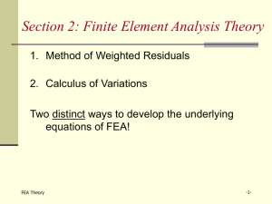 Finite Element Analysis Theory