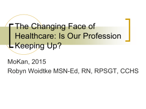 The Changing Face of Healthcare: Is Our Profession Keeping Up?