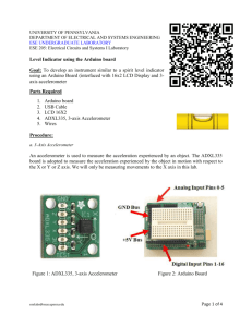 Arduino based Level Indicator - the Department of Electrical and