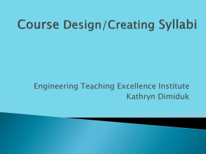 Course Design Presentation