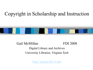 copyright4FDI2008 - Digital Library and Archives