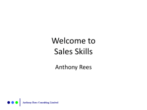 Sales Skills