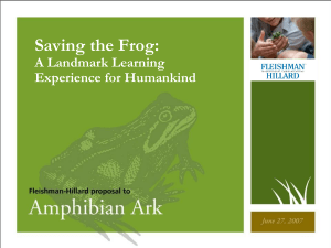 Saving the Frog: A Landmark Learning Experience