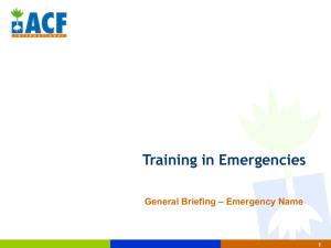 Elementary Training in Emergency 3_3