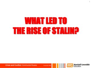 STALIN – rise to power