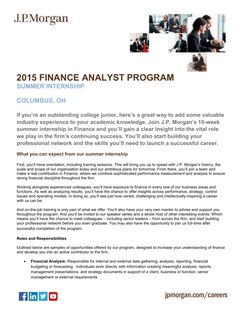 Finance Analyst Program