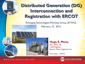 3. Distributed Generation Interconnection and