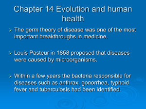 Chapter 13 Evolution and human health