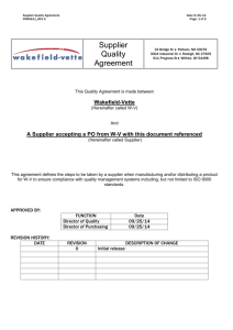 Creating a FORM -General Requirements - Wakefield