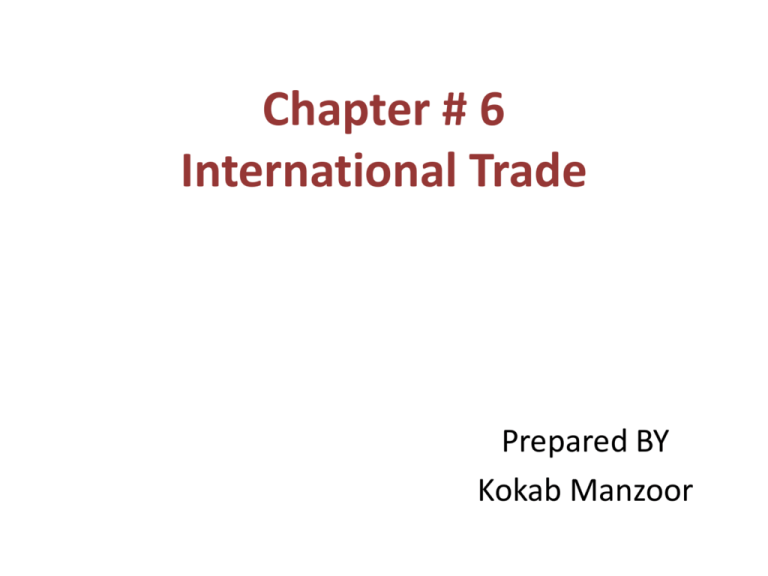 case study on international trade