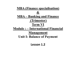 Balance of Payment : Illustrations