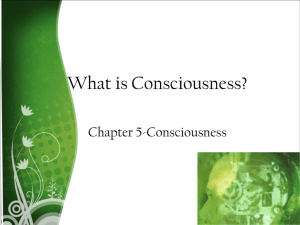 Chapter 7 Consciousness