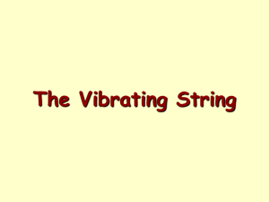 The Vibrating String