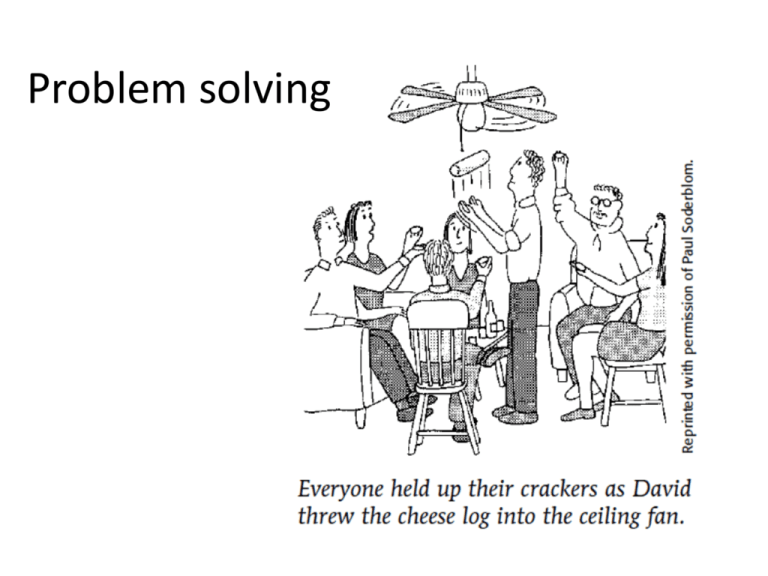 all of the following are obstacles to problem solving except