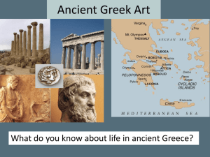 Ancient Greek Art - Gage Park Academy