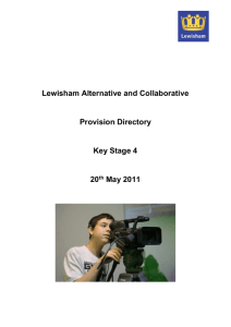Lewisham 14-16 Alternative Education Directory