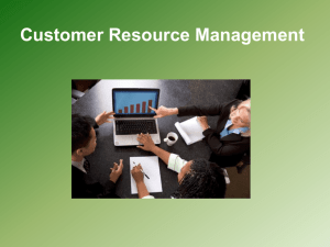 Customer Resource Management