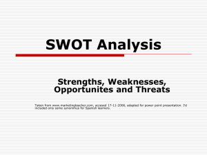 SWOT Analysis