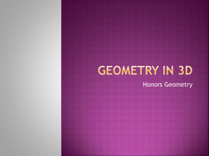 geometry in 3D