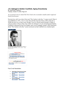 Newspaper article JD Salinger