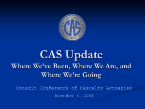 Presentation Title - Casualty Actuarial Society