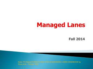 Managed Lanes